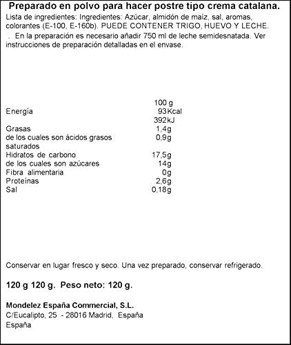 Royal Crema Catalana en Polvo - 5 Raciones, Pack de 120 g Embalaje Deteriorado (Cad: 28 02 2025) For Cheap