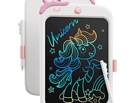 Tableta de Escritura LCD Unicornio para Niños - Juguetes Educativos Reutilizables con Lápiz Capacitivo para Niñas y Niños de 3 a 8 Años (Blanco) Embalaje Deteriorado Supply